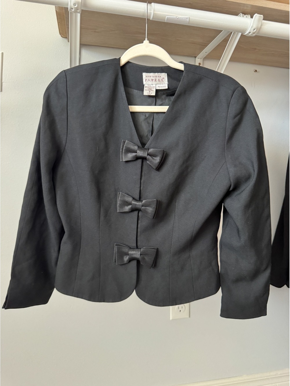 Adrianna Papell Bow Blazer